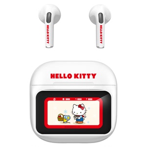 2026新款智能触屏蓝牙耳机半入耳运动可爱HelloKitty耳机女生礼物