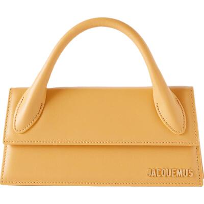 【礼物】Jacquemus 女士黄色皮革手提包