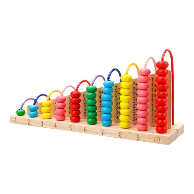 幼儿园早教启蒙珠算计算盘绕珠架数学算棒算术儿童早教玩具小学生