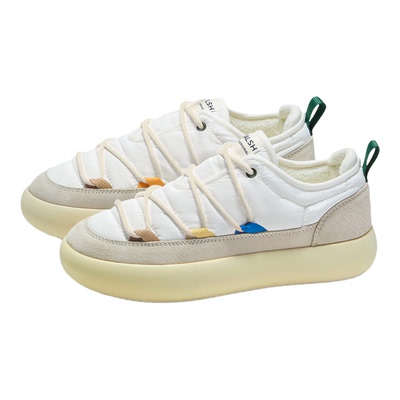 保暖低帮平跟雪地靴女