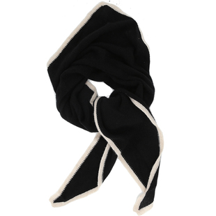 Lion~盘活衣柜 休闲纯山羊绒针织三角围巾小披肩外搭保暖秋冬女