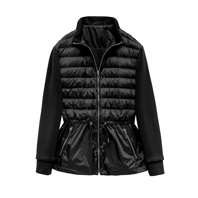 2021秋冬新款中长款轻薄羽绒服女薄款连帽大码修身白鸭绒韩版外套