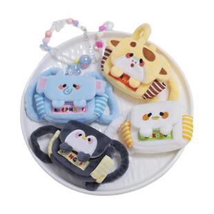 现货20cm棉花娃娃娃用双肩动物可爱小背包小象企鹅长颈鹿小鸭子