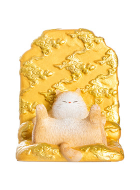 宫廷宝贝故宫文创龙椅猫手机座