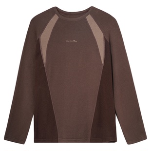 UMAMIISM有茂密声 2025秋冬新款撞色可外穿打底杉内搭上衣长袖T恤