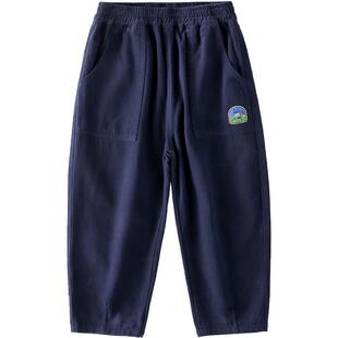 【100%棉】棉花堂儿童裤子纯棉休闲裤春秋宝宝工装裤男童长裤女童