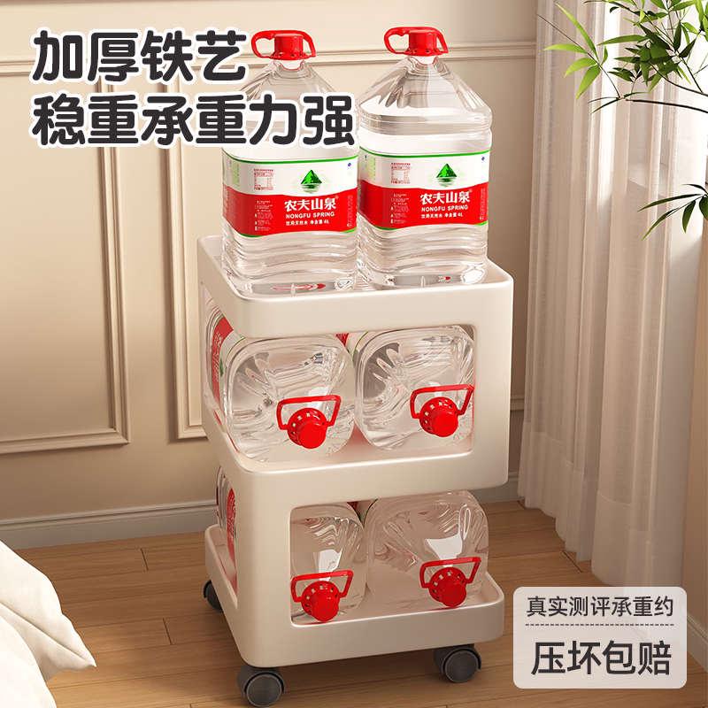 可移动茶几客厅家用沙发边几侧边柜置物架带轮高级感铁艺床头边柜