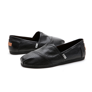 jm快乐玛丽男鞋春夏款平底休闲懒人鞋一脚蹬舒适网状透气帆布鞋子