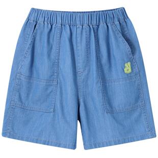 【商场同款】安奈儿童装男童牛仔短裤新款夏休闲抗菌防晒AB426628
