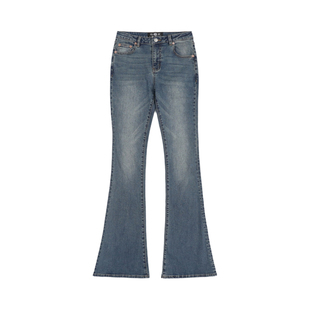 【凑崎纱夏同款】badblood微喇牛仔裤甜妹休闲低腰修型喇叭裤长裤