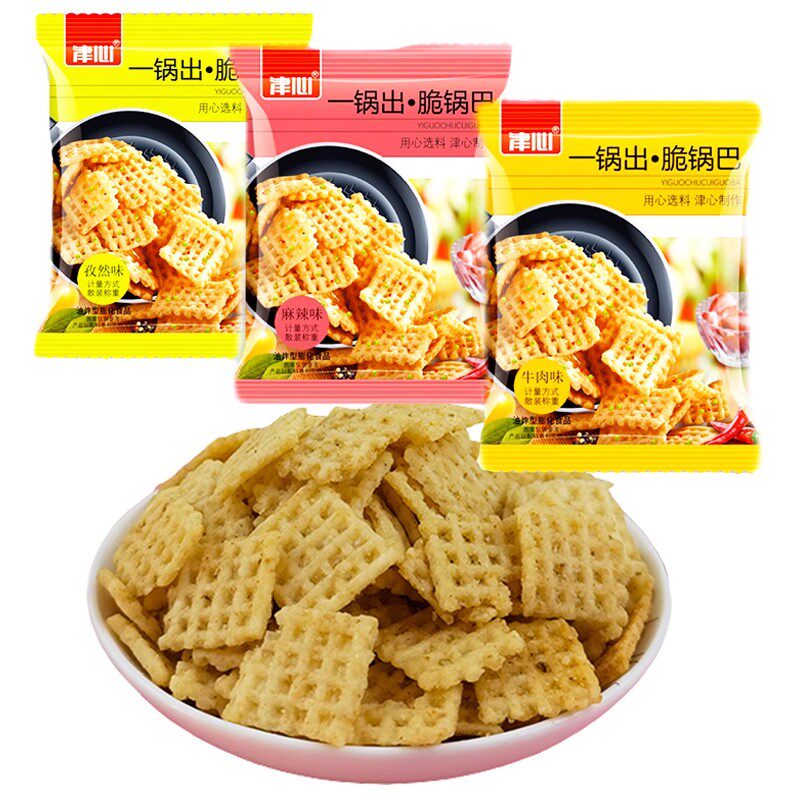 天津锅巴500g孜然牛肉味散装混搭