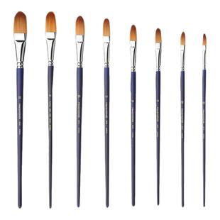 水粉/丙烯/油画专用笔 韩国华虹800画笔 尼龙毛 扁圆头专业绘画笔