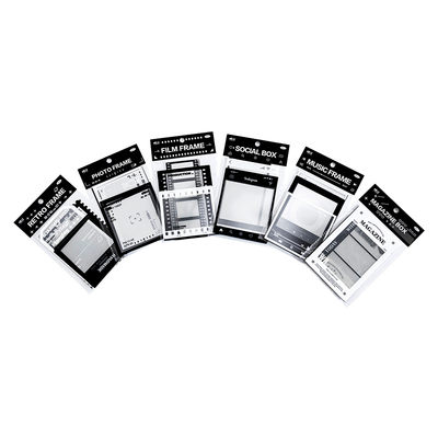 手帐机关电影边框拼贴卡pet贴纸