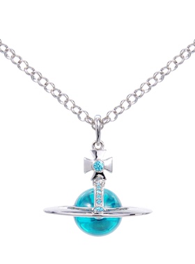 Vivireer Waetwssd西太后orb大号土星立体项链长款高级感轻奢小众