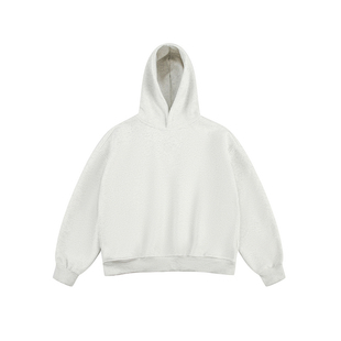 Dream made 美式cleanfit连帽灰色卫衣男秋冬季加绒加厚重磅外套