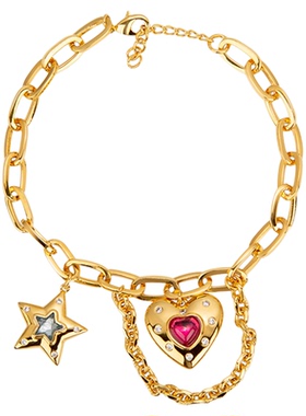 【限时8折】XTASTE 英国 JULY CHILD金色星星爱心手链高级感时尚