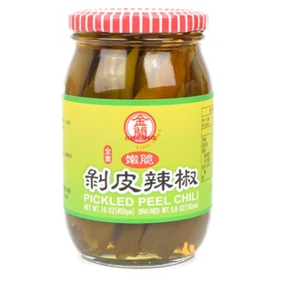 台湾进口金兰剥皮辣椒450g全素嫩脆剥皮辣椒鸡汤花莲美食炖鸡汤