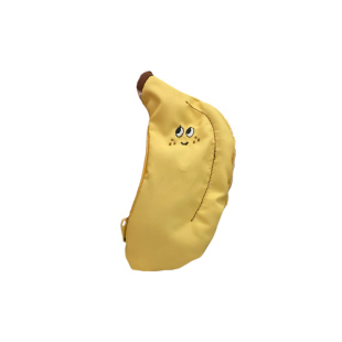 小香蕉零钱包超迷你小挂包随身帆布小包可爱卡通硬币收纳包耳机包