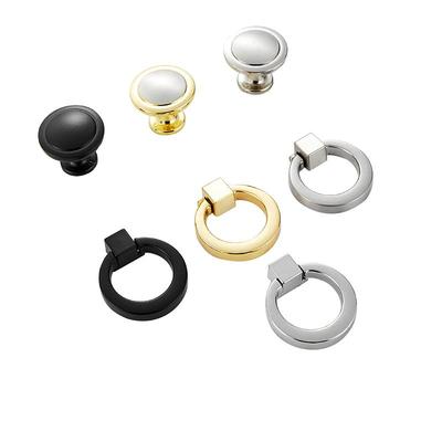 锌合金环形拉手吊环圆形金色橱柜