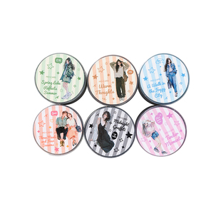 M｜开心实况模切胶带 雾面盐系水彩人物日常穿搭pet防水手账拼贴