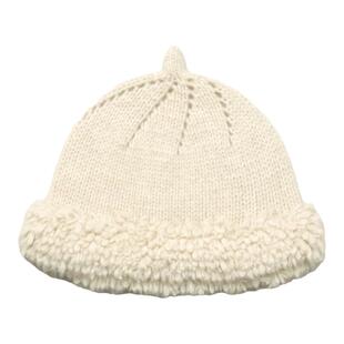 SUCHU素雏 走秀时尚款 手工编织毛穗纯山羊绒帽个性针织渔夫帽