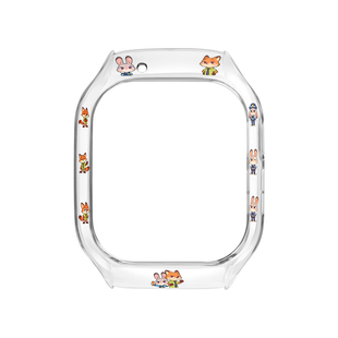 【疯狂动物城】适用米兔6C儿童电话手表5C保护套卡通印花7A表带4C/7X表壳小米C7A磁吸编织哪吒红米REDMI配件