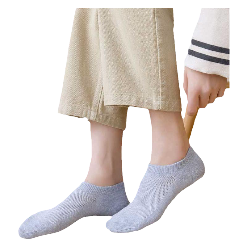 洁丽雅袜子女棉袜短筒低帮浅口船袜柔软防滑不掉跟松口女隐形袜