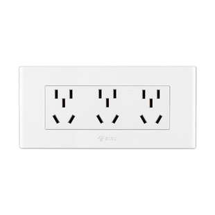 公牛正品118型开关插座面板暗装电源一开双控九孔五孔长方形开关