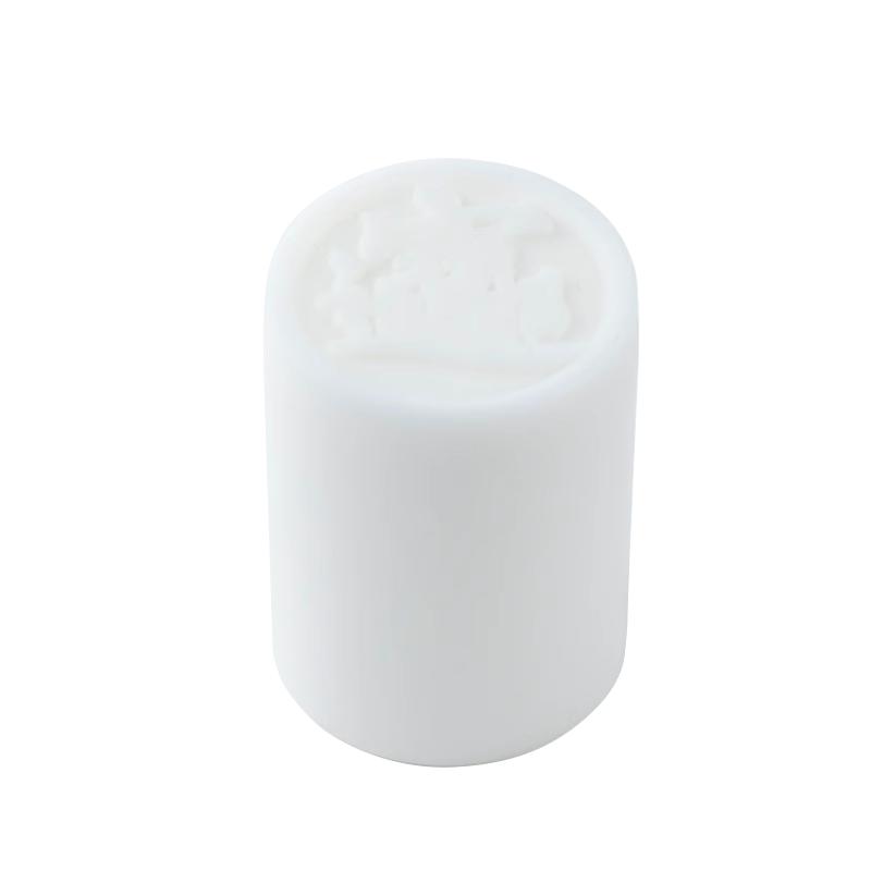 钰铨龙门 招财进宝盖置 羊脂玉白瓷素烧家用茶壶盖碗盖托茶道配件