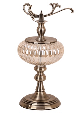 北欧式风玻璃样板房电视柜摆件