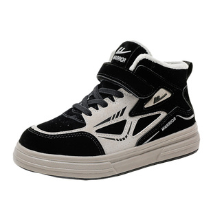 回力童鞋男童加绒保暖二棉鞋2025冬季新款儿童高帮板鞋女童运动鞋