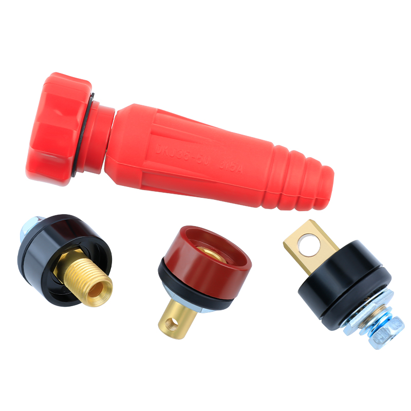電焊機(jī)快速接頭泰式前板式后板式插頭插座耦合器大電流國標(biāo)接線柱