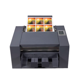 力晴切卡机名片pvc圆形行驶证门票优惠券全自动裁切机压痕虚线1寸2寸大2寸学生证件照扑克牌圆角分切机