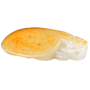 新疆和田玉籽料龙龟吊坠挂件男白玉俏色带皮玉石玉坠项链女玉器