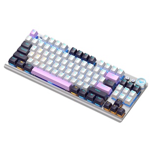 狼蛛87键三模机械键盘F3001/F3009电竞游戏台式2.4G无线蓝牙有线