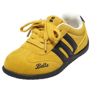 百丽童鞋女童德训鞋25秋季新款薄底红色赛车鞋儿童休闲板鞋运动鞋