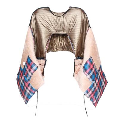 电动车挡风被视窗亲子斗篷全包款