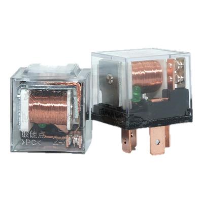 汽车继电器12V24V/100A大电流防水4脚/5脚通用改装四插五插继电器
