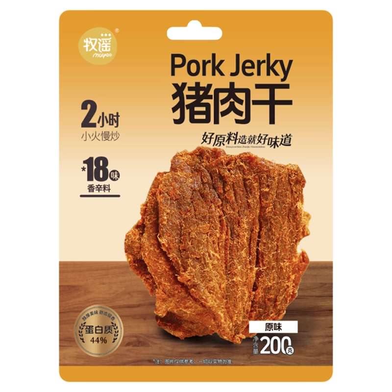 牧谣手撕猪肉干200g原味猪肉脯