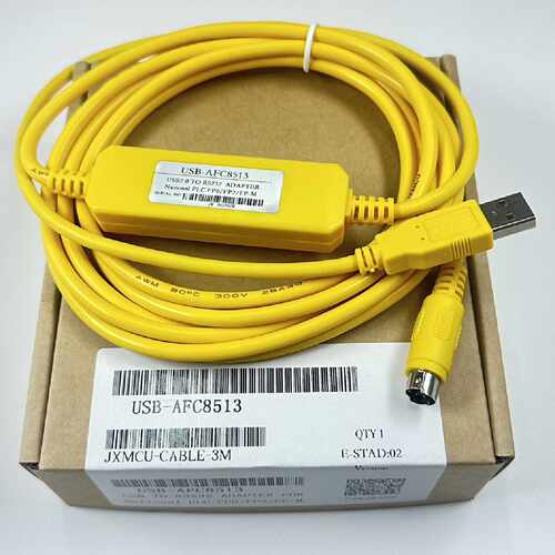 议价松下数据线USB-AFC8513黄色FP0,FP-X FP2,FP-M,FPG编程下载电