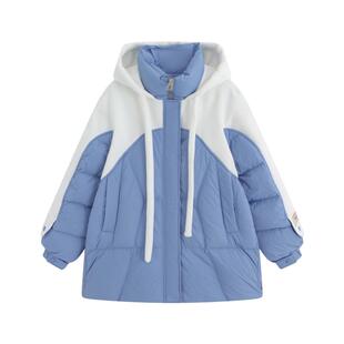 300特大码羽绒服女200斤胖mm冬季短款巨显瘦拼色孕妇加厚保暖外套