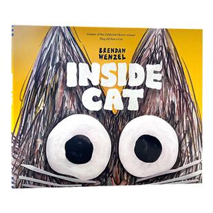 屋里的猫 英文原版 Inside Cat 儿童精装绘本3-5岁 凯迪克奖得主布兰登·文策尔 英文版 进口英语原版书籍