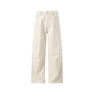 Ave.29th米白Cleanfit口袋刺绣工装裤潮牌美式直筒宽松长裤男女