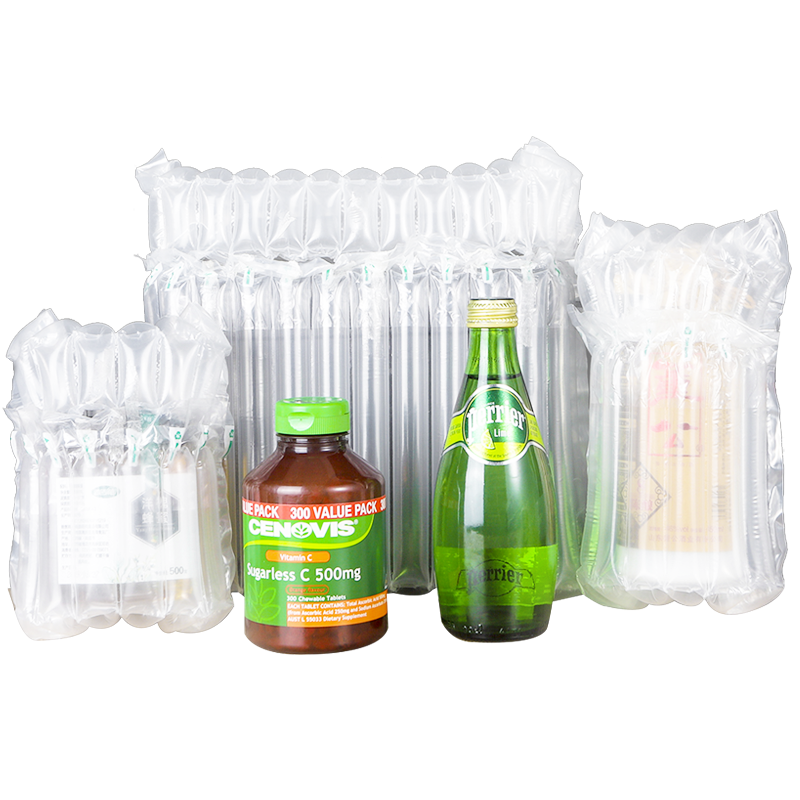 蜂蜜气柱袋气泡柱防震包装袋快递打包奶粉西瓜充气袋红酒包装气柱