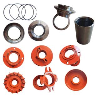 AH分数渣浆泵配件轴承压盖迷宫套轴套水封环挡水盘胶垫吸沙泵钢件