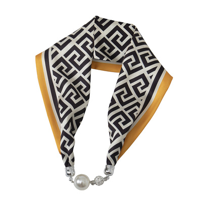 春秋夏季磁扣韩版女复古丝巾百搭