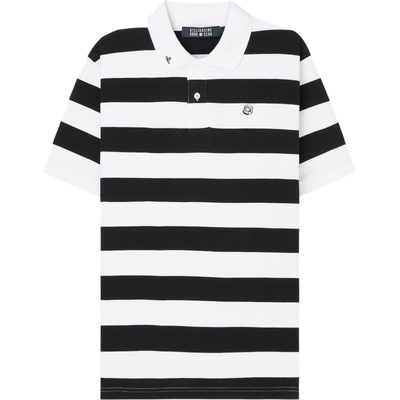 【折扣】Billionaire Boys Club 男士刺绣贴花条纹 Polo 衫