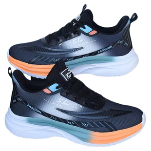 品牌断码男鞋冰丝网布透气超轻运动鞋46大码男士软底防滑洞洞凉鞋