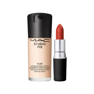 【官方正品】MAC/魅可无瑕粉底液油皮的神大子弹头唇膏口红哑光