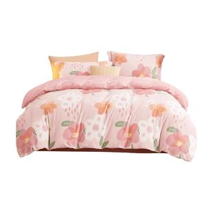 博洋家纺牛奶绒被套200230被罩冬季豆豆珊瑚绒被单加厚保暖